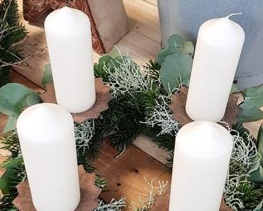 DIY Adventskranz mit Eukalyptus