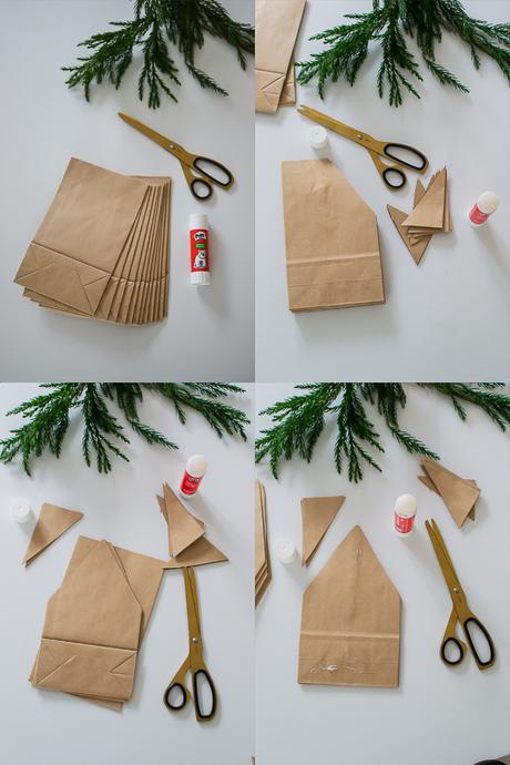 DIY:Weihnachtssterne aus Papiertüten