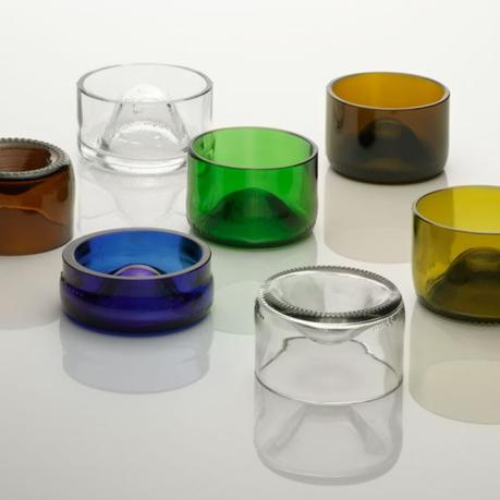 Upcycling Wohndesign - Aschenbecher aus Recyclingglas