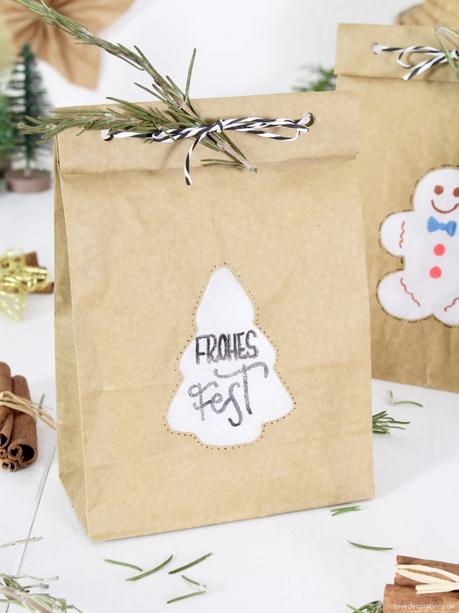 DIY Christmas Gift Bag | DIY Geschenktüten mit Weihnachtsmotiven