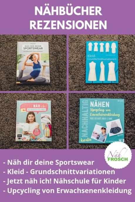 Nähbücher Rezension: Sportswear, Upcycling für Babys, Kleid aus Grundschnittvariationen und Nähschule für Kinder