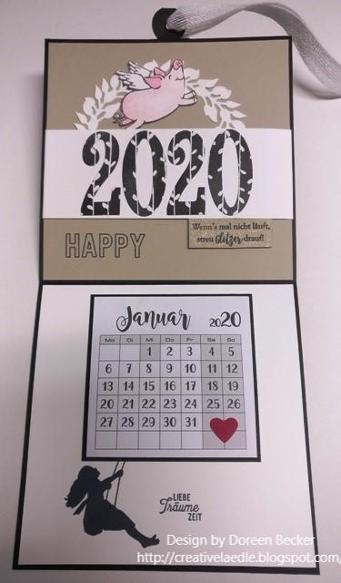 Kalender 2020 als Neujahrsgruß