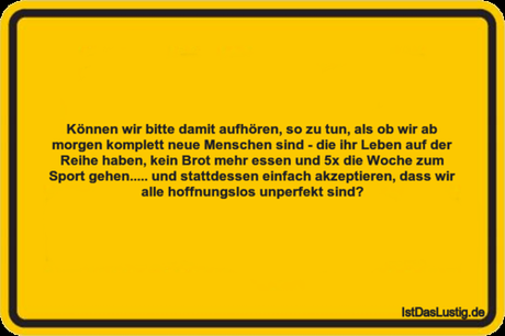 Können wir bitte damit aufhören, so zu tun, als...