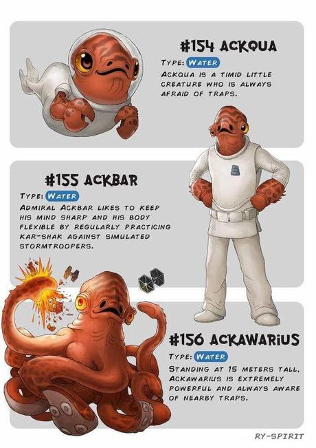 Poké-Wars: Star Wars Charaktere als Pokémon.