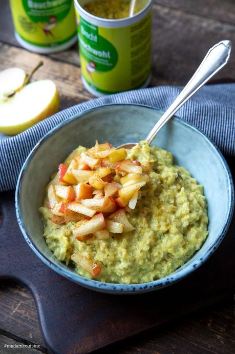 Porridge mit Apfel, Zimt und Super Spices