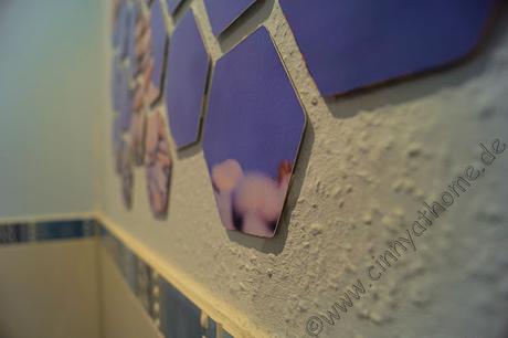 Ein Stück Zypern in Wabenform an unserer Badezimmerwand #LudwigBähr #DIY #Bilder