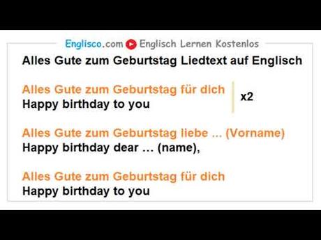 Geburtstagswunsche in englisch mit deutscher ubersetzung