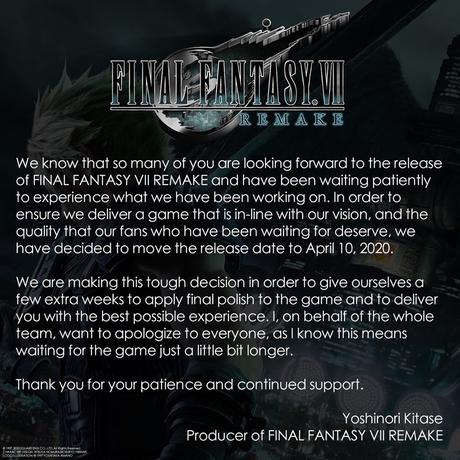 Final Fantasy 7 Remake: Release-Termin verschoben