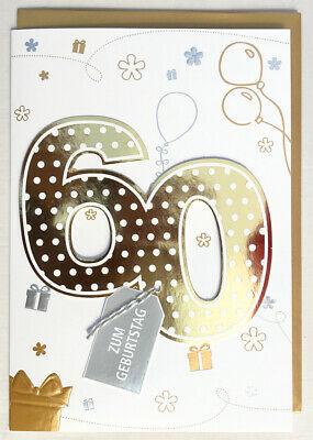 Geburtstagskarte 60 din a4