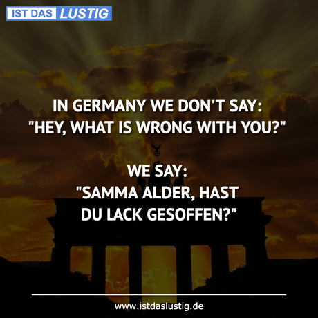 GERMANY DON'T SAY: 