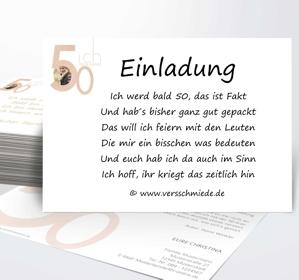 Originelle texte zum 50 geburtstag