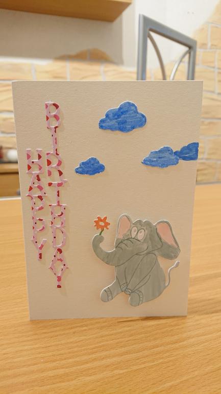 DIY – Geburtstagskarte „Elefant“