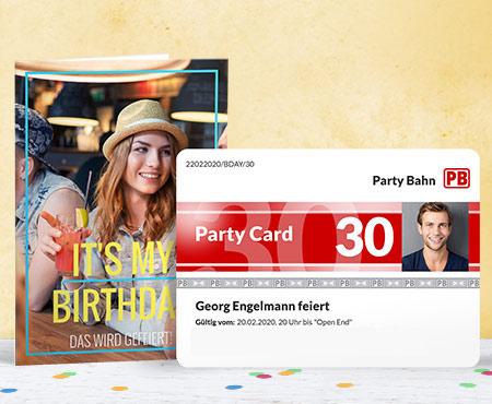 Geburtstagskarte foto gestalten