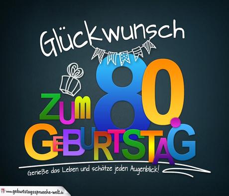 Spruche zum 80 geburtstag bilder