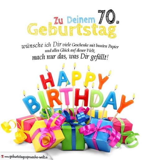 Spruche zum 70 geburtstag mama