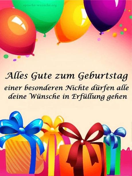 Geburtstagswunsche nichte