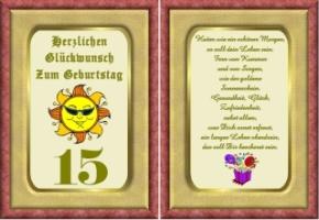 Geburtstagswunsche 15 tochter