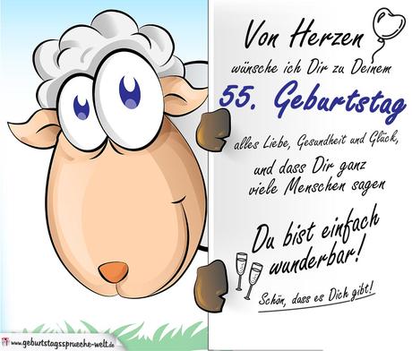 Lustige spruche geburtstag 55