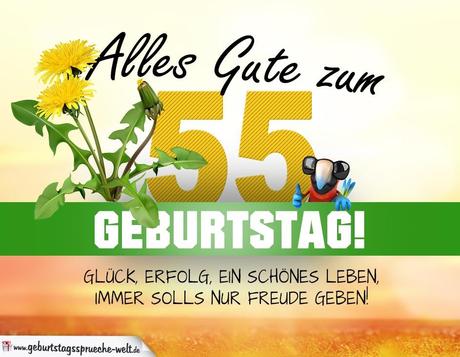 Lustige spruche geburtstag 55