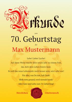 Geburtstagswunsche fur den 70 geburtstag