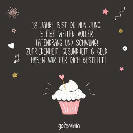 Gute wunsche 18 geburtstag