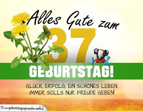 Schone gedichte zum 37 geburtstag