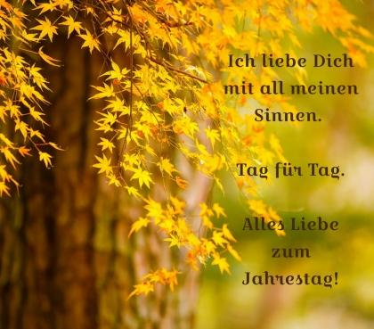 Wunsche zum 1 jahrestag