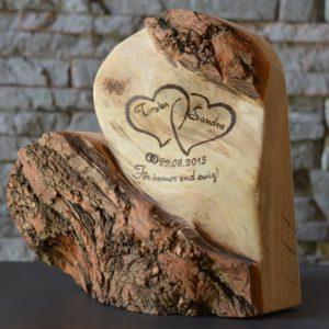 Holz deko valentinstag