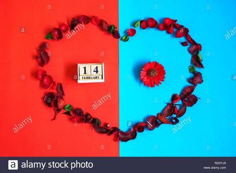 Holz deko valentinstag