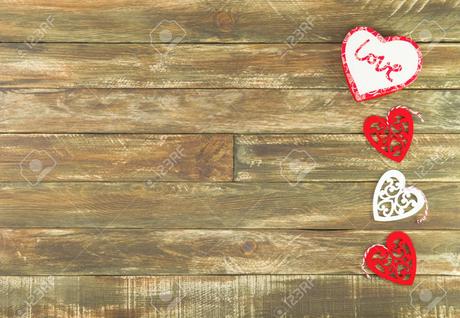 Holz deko valentinstag