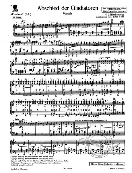 Abschied der gladiatoren