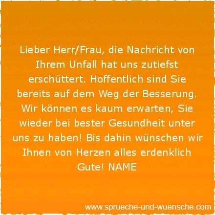 Gute wunsche nach operation