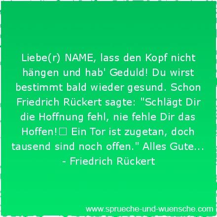 Gute wunsche nach operation