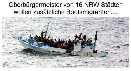 Oberbürgermeister aus NRW Städten rufen nach Bootsmigranten, doch die Steuerzahler müssen es bezahlen…