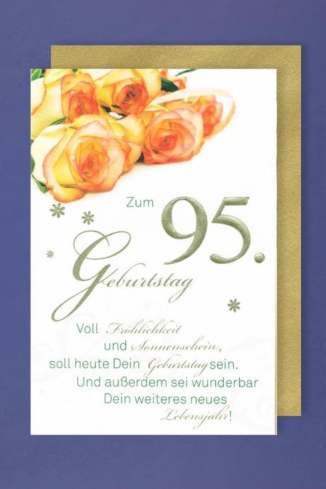 95 geburtstag karte