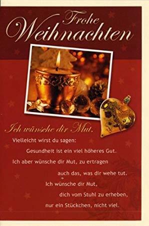 Ich wunsche dir frohe weihnachten und ein