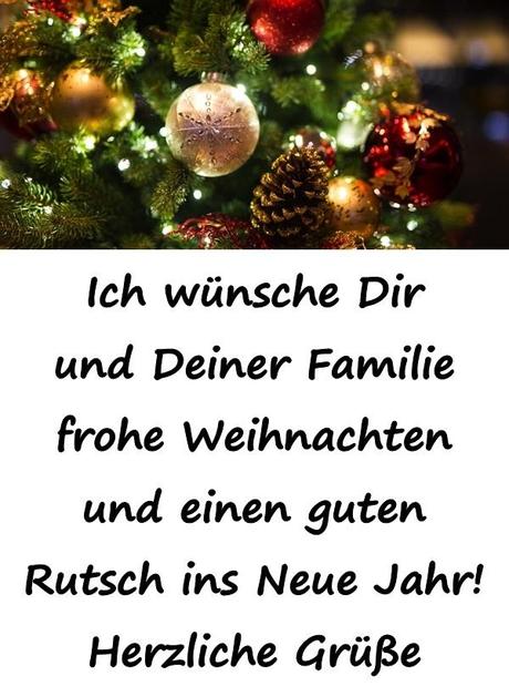 Ich wunsche dir frohe weihnachten und ein