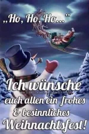 Ich wunsche euch allen besinnliche weihnachten