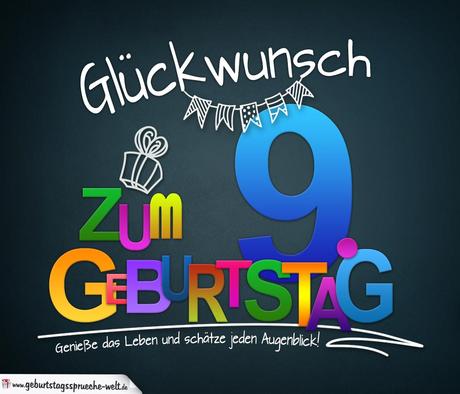 Geburtstagbpruche zum 9