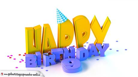 Geburtstagbpruche zum 9