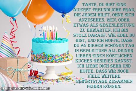 Gluckwunsche zum geburtstag liebe tante