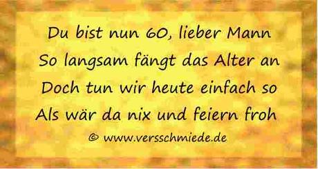 Spruch zum geburtstag lustig 60