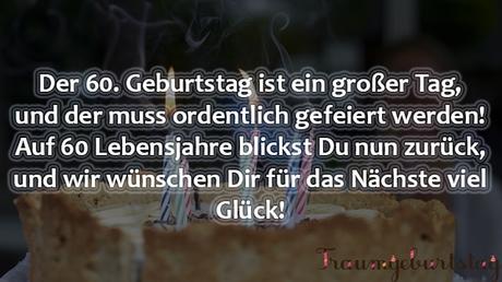 Spruch zum geburtstag lustig 60