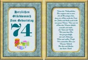 Spruche zum 74 geburtstag einer frau