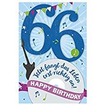 Geburtstagskarte 66 jahre kostenlos