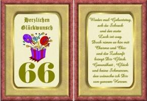Geburtstagskarte 66 jahre kostenlos