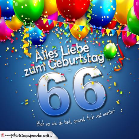 Geburtstagskarte 66 jahre kostenlos