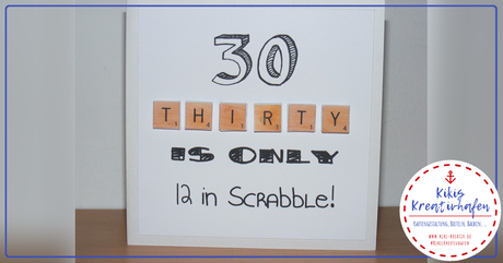 Geburtstagskarte 30 basteln