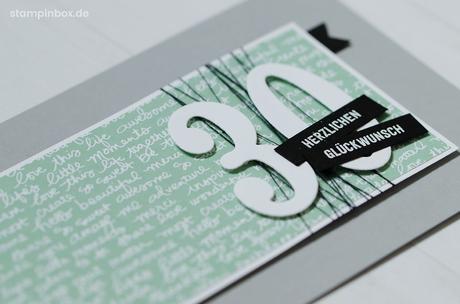 Geburtstagskarte 30 basteln