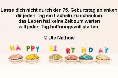 Geburtstagbpruche zum 75 mann